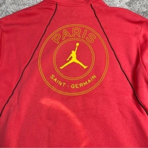 NIKE Air Jordan X Paris Saint-Germain Hoodie Sweatshirt DV0611-648 Size Medium - Picture 7 of 12
